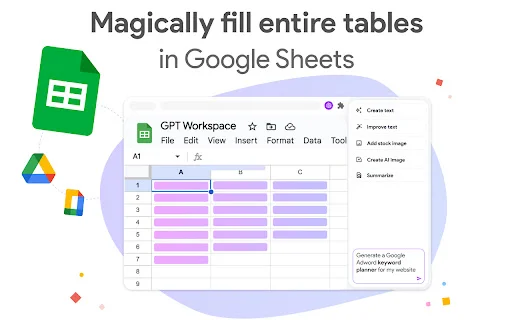 GPT Workspace: AI Terintegrasi untuk Google Docs, Sheets & Gmail - Screenshot 2
