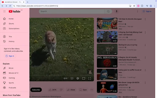Download Pastel Pink YouTube Terbaru – Ubah Tampilan YouTube Gratis - Screenshot 2