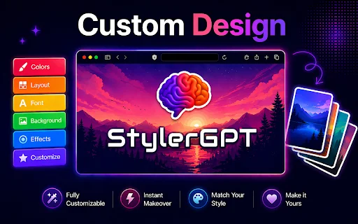 StylerGPT: Ubah Tampilan ChatGPT dengan Tema & Fitur Produktivitas - Screenshot 1