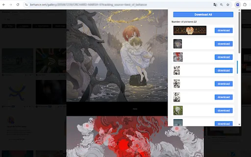 Download Behance Image Downloader – Simpan Gambar Behance Mudah - Screenshot 3