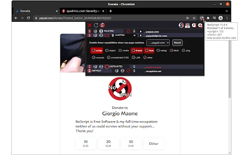 Download NoScript Terbaru – Proteksi Keamanan Browser Terbaik - Screenshot 1