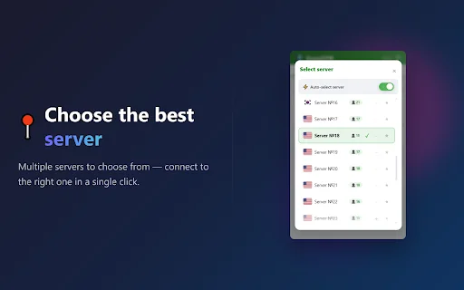 AnonVPN – VPN Gratis Tercepat untuk Chrome – Akses Aman & Privasi - Screenshot 3