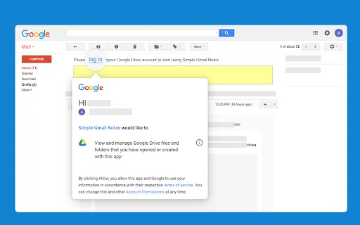 Simple Gmail Notes: Tambahkan Catatan ke Email Anda dengan Mudah - Screenshot 2