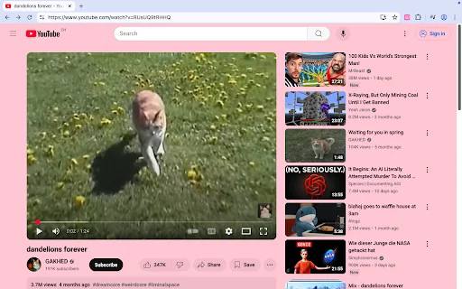 Download Pastel Pink YouTube Terbaru – Ubah Tampilan YouTube Gratis - Screenshot 1