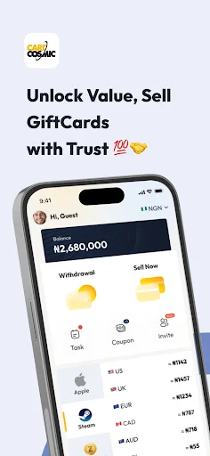 Download CardCosmic Terbaru – Jual Gift Card Cepat & Aman - Screenshot 1