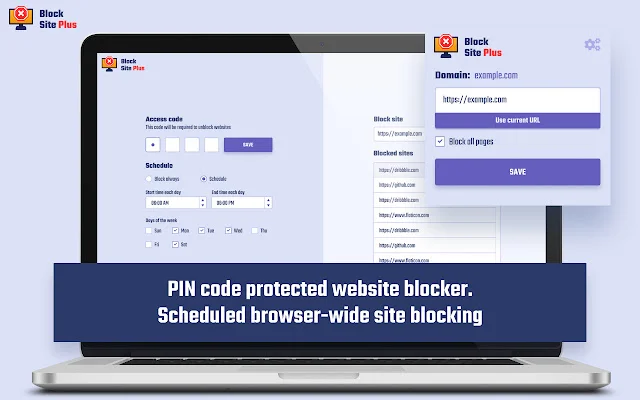 Download Block Site Plus Terbaru – Blokir Situs dengan PIN - Screenshot 1