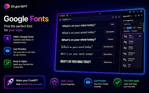 StylerGPT: Ubah Tampilan ChatGPT dengan Tema & Fitur Produktivitas - Screenshot 4
