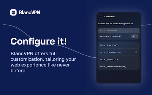 Download BlancVPN Terbaru – Proxy Cepat & Aman untuk Chrome - Screenshot 3