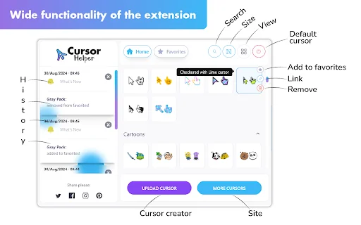 Cursor Helper: Kursor Mouse Kustom Gratis & Menarik untuk Chrome - Screenshot 2