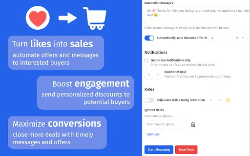 Dotb: Automasi Vinted Terbaik untuk Meningkatkan Penjualan Anda - Screenshot 2
