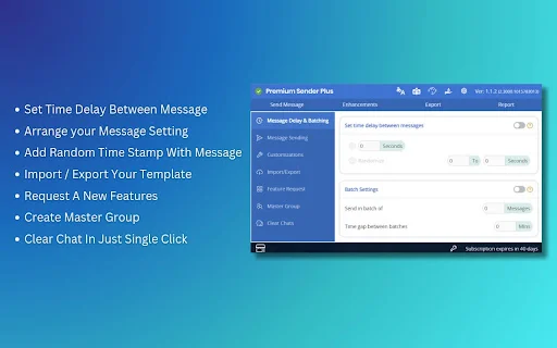 Premium Sender Plus: Kirim Pesan Kustom WhatsApp dengan Mudah - Screenshot 4