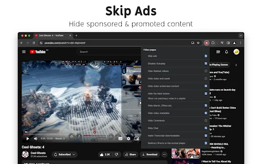 Control Panel for YouTube: Blokir Iklan & Kustomisasi UI Terbaik - Screenshot 2