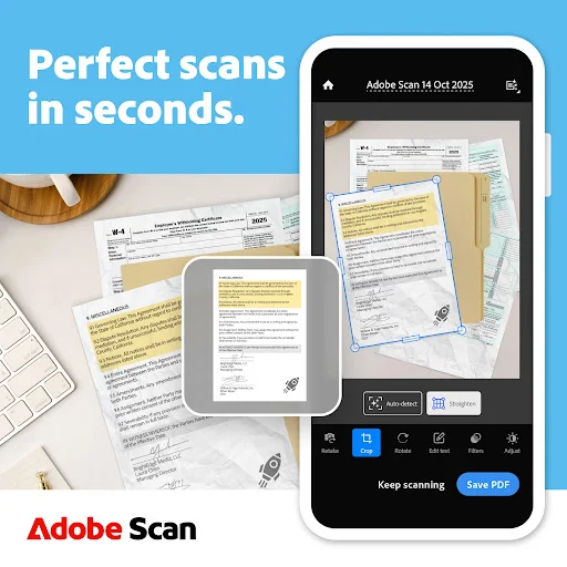 Download Adobe Scan AI PDF Scanner Terbaru – Ubah Gambar ke PDF - Screenshot 1