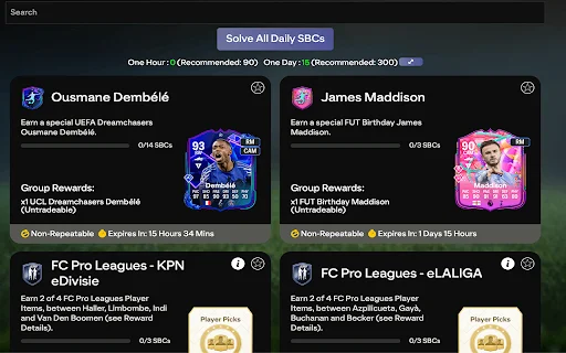 Download FC26 Enhancer Terbaru – Solusi SBC & Trader Otomatis - Screenshot 1