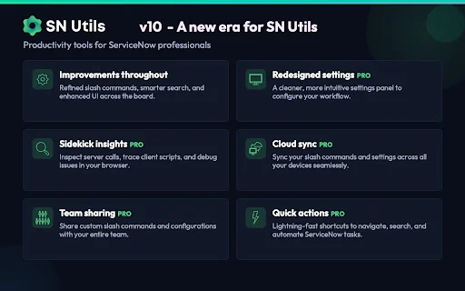 Download SN Utils Terbaru – Alat Produktivitas ServiceNow Gratis - Screenshot 5